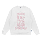 EMPTY REFERENCE Neon Doberman Dog Print Sweatshirts
