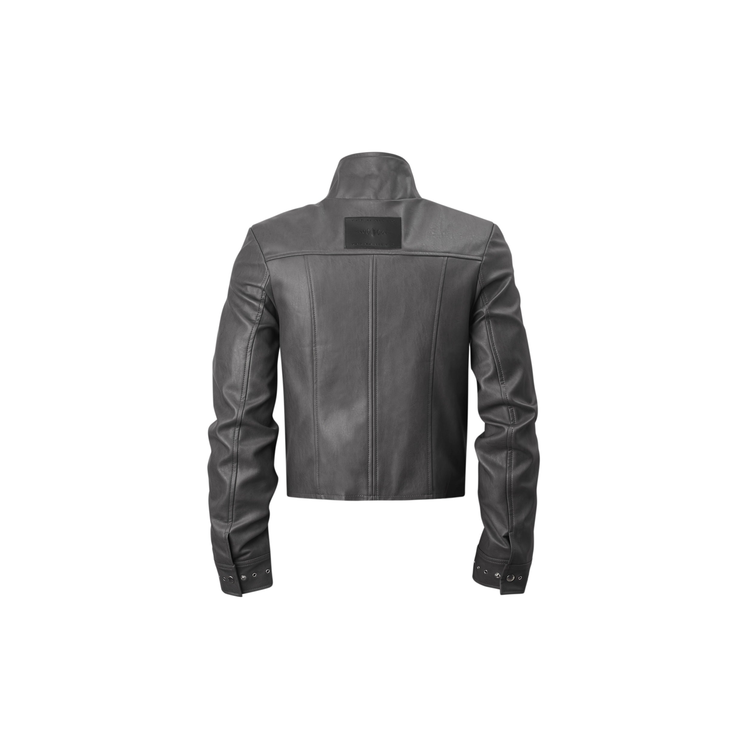 KARMANISTIC Racing Short Leather Jacket