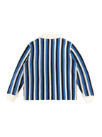 EMPTY REFERENCE Woven Striped Embroidered Long Sleeve Shirt