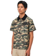 EVILKNIGHT(EK) Embossed Snake Print Camo Polo