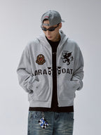 F2CE Embroidery Patch Zip Up Hoodie