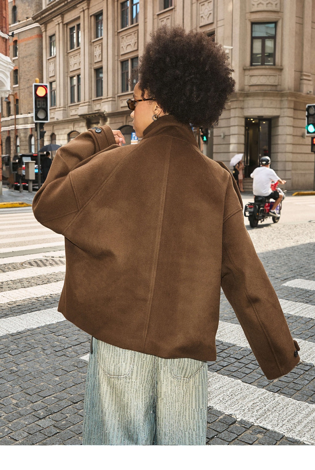 STEEPC Pure Wool Mid Length Coat