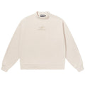 Harsh and Cruel Embroidered Logo Fleece Round Neck Sweater