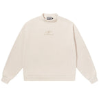 Harsh and Cruel Embroidered Logo Fleece Round Neck Sweater