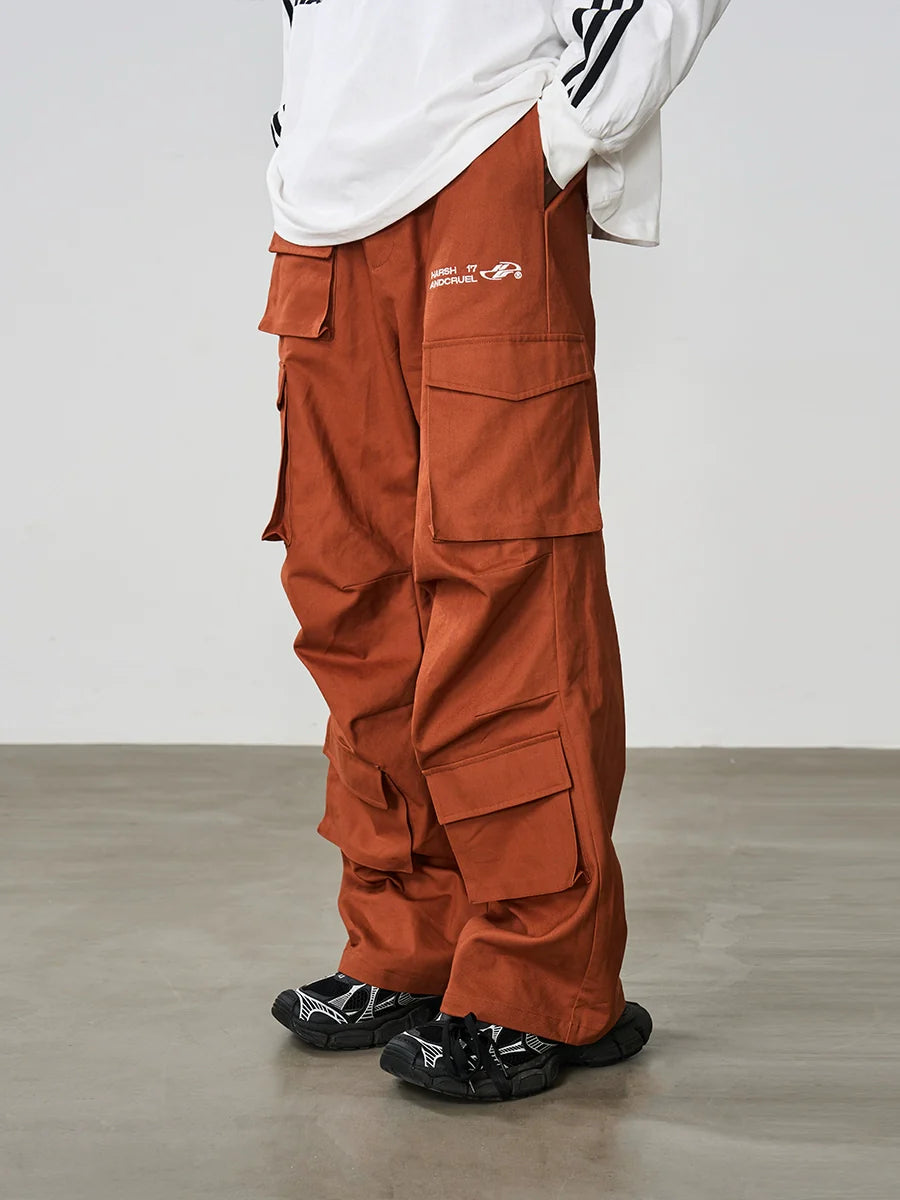 Harsh and Cruel Multi Pocket Pleated Loose Cargos