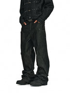 ANTIDOTE Studded Slash Pocket 3D Cut Jeans
