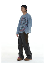 EVILKNIGHT(EK) Crazy Punk Printed Sweatshirt