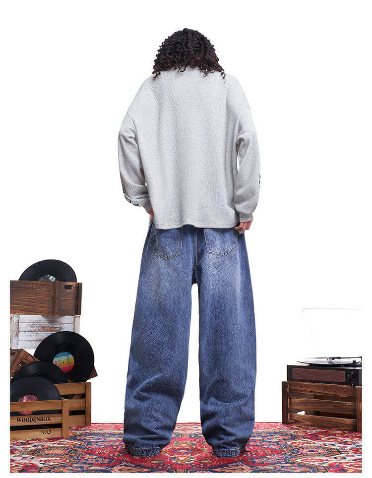 F3F Select Classic Wash Baggy Jeans