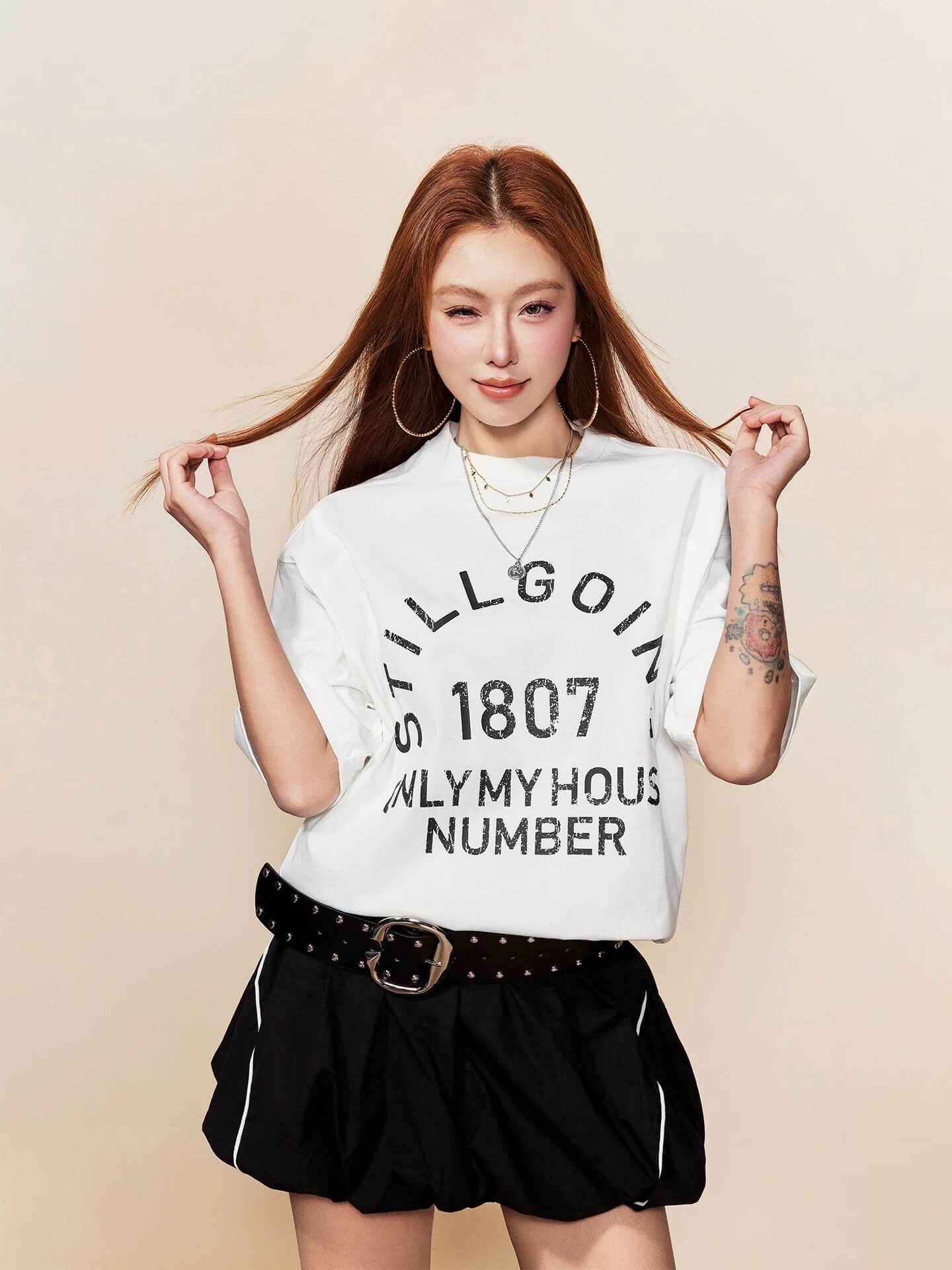 1807 Vintage Still Going Logo Print Short Sleeve Tee