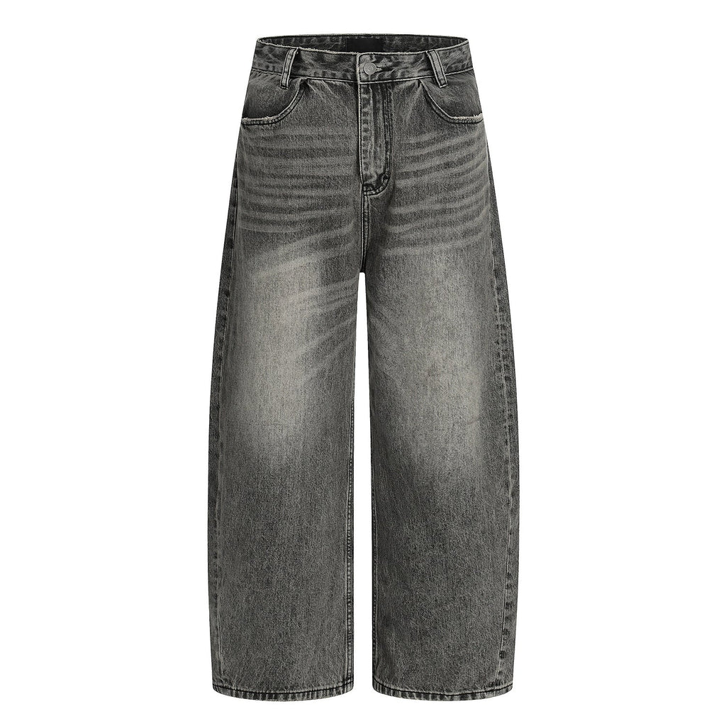 F3F Select Smoky Gray Washed Baggy Jeans