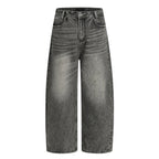 F3F Select Smoky Gray Washed Baggy Jeans