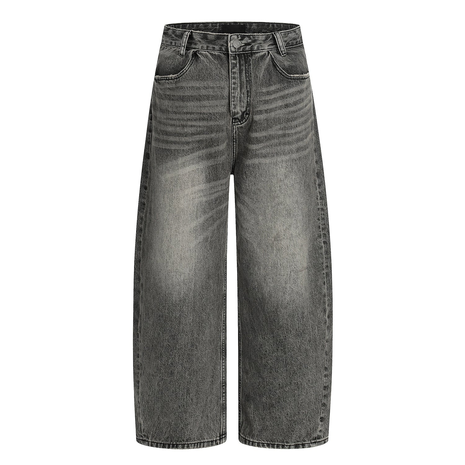 F3F Select Smoky Gray Washed Baggy Jeans