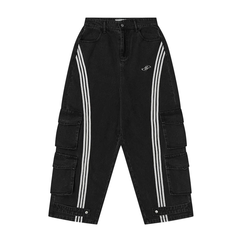 Harsh and Cruel Functional Pocket Loose Denim