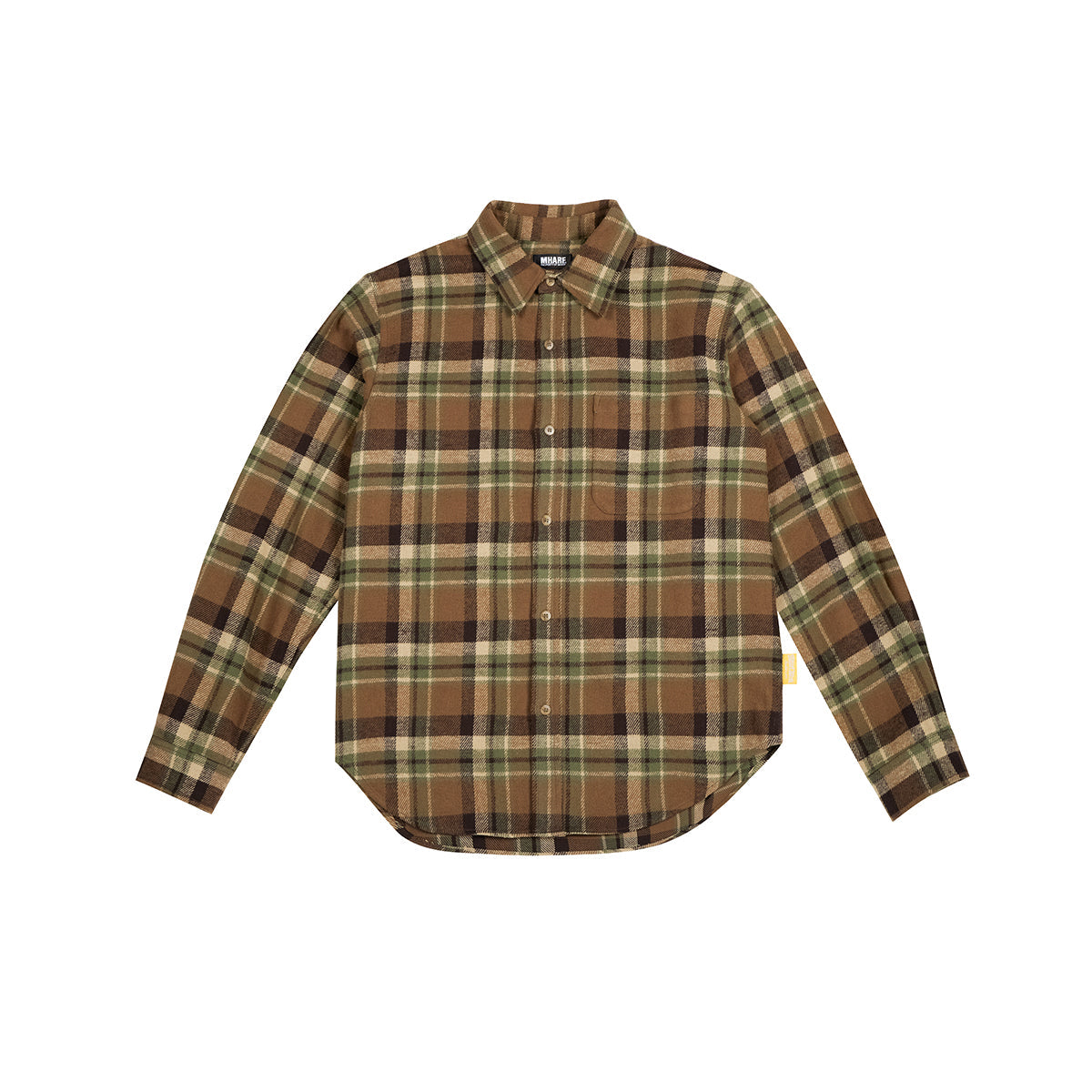 MHARF Classic Flannel Plaid Long Sleeve Shirt