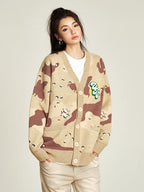 VOTE Desert Camouflage Knit Cardigan