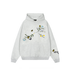 Achock Flowers & Butterflies Embroidered Hoodie