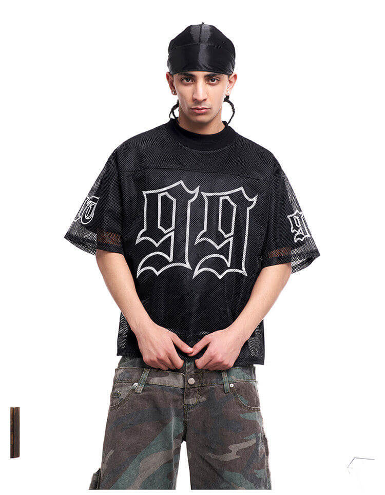 F3F Select 99 Cross Print Mesh Short Sleeve Jersey
