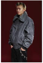 Remedy Multi Zipper Reversible MA-1 Bomber Jacket