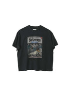 LIBERAFIT Vintage Washed Surfing Print Short Sleeve Tee