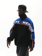 UNTILWERICH Half Zip Color Block Fleece Sweatshirt