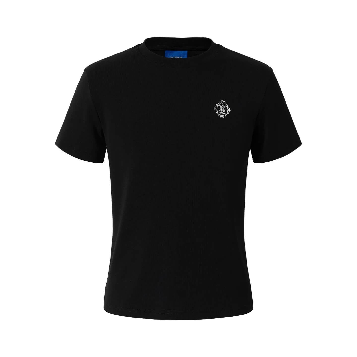 YADcrew Baroque Small Logo Embroidered Tee
