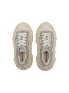 1807 INF-008 Gothic Lace Up Canvas Paisley Chunky Sneakers