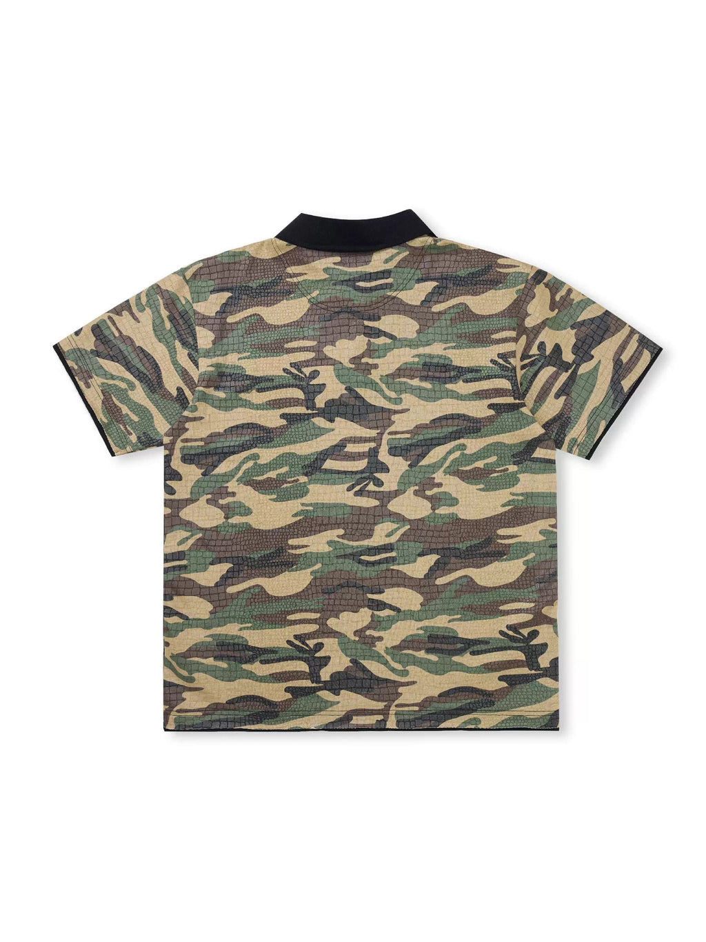 EVILKNIGHT(EK) Embossed Snake Print Camo Polo