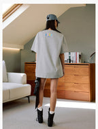 MEDM Multicolor Terry Embroidery Tee