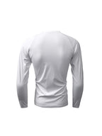 KARMANISTIC Quick Dry Stretch Fit Logo Embroidered Workout Long Sleeve Tee