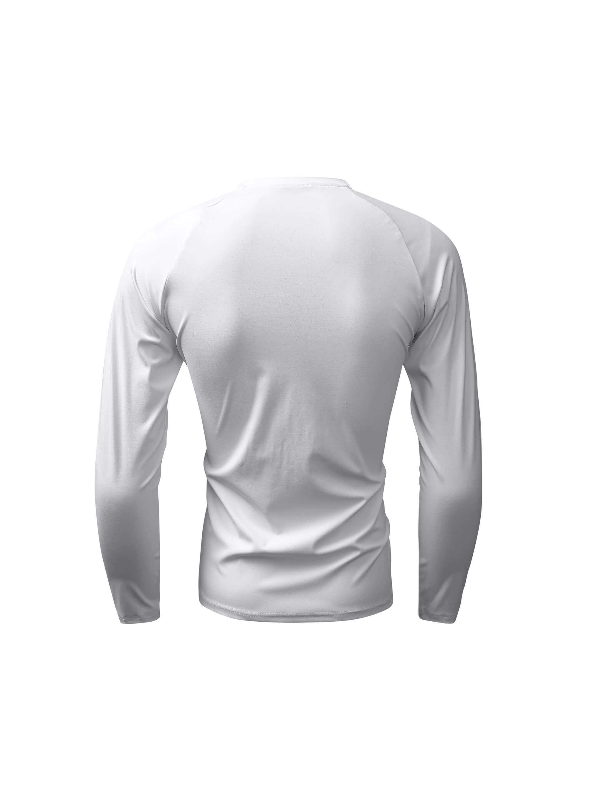 KARMANISTIC Quick Dry Stretch Fit Logo Embroidered Workout Long Sleeve Tee