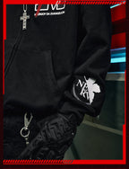 MEDM x EVA Lilith Removable Fur Zip-Up Hoodie