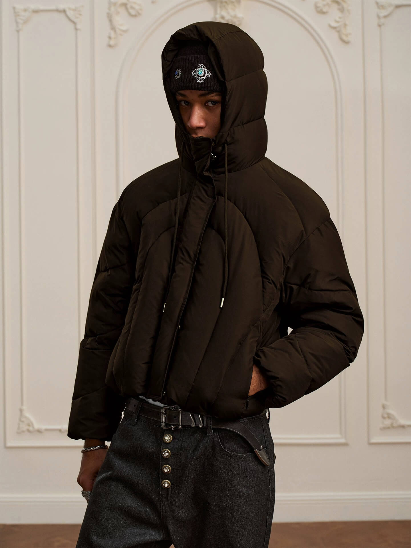 YADcrew Gate Round Quilted Down Jacket