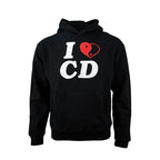 TGFCLUB I LOVE CD Embroidered Hoodie
