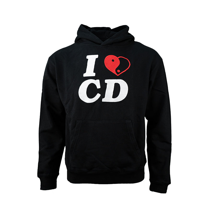 TGFCLUB I LOVE CD Embroidered Hoodie