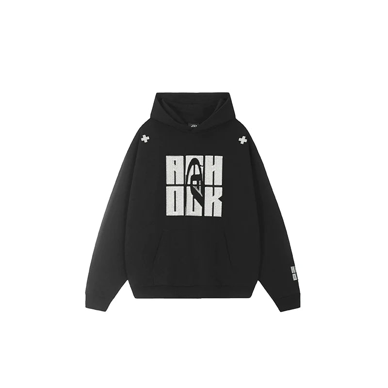 Achock Heavy Logo Embroidery Hoodie