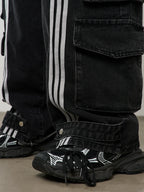Harsh and Cruel Functional Pocket Loose Denim
