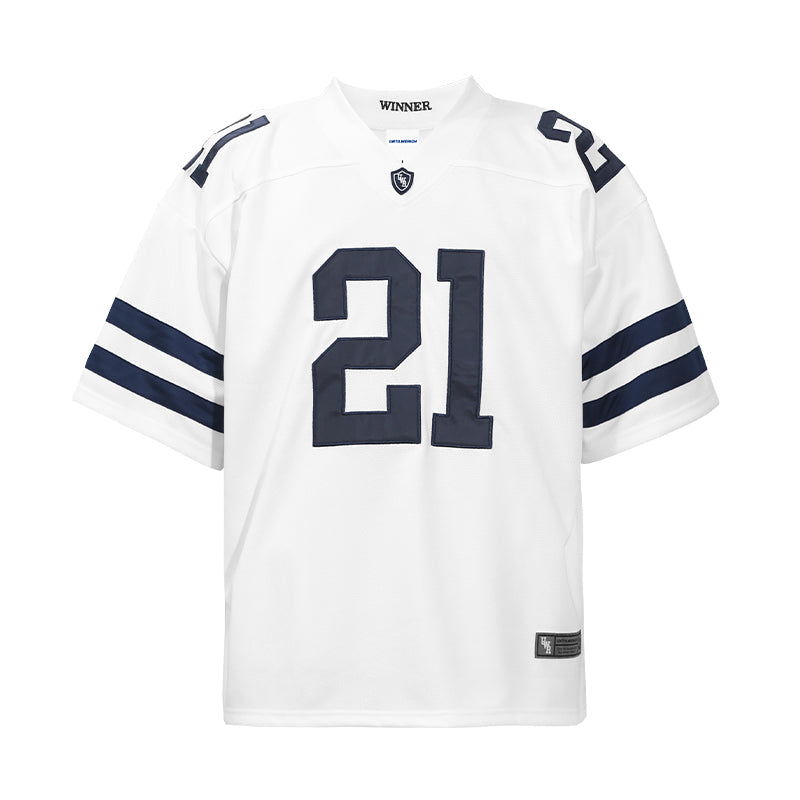 UNTILWERICH Mesh Quilting Embroidered Hockey Jersey