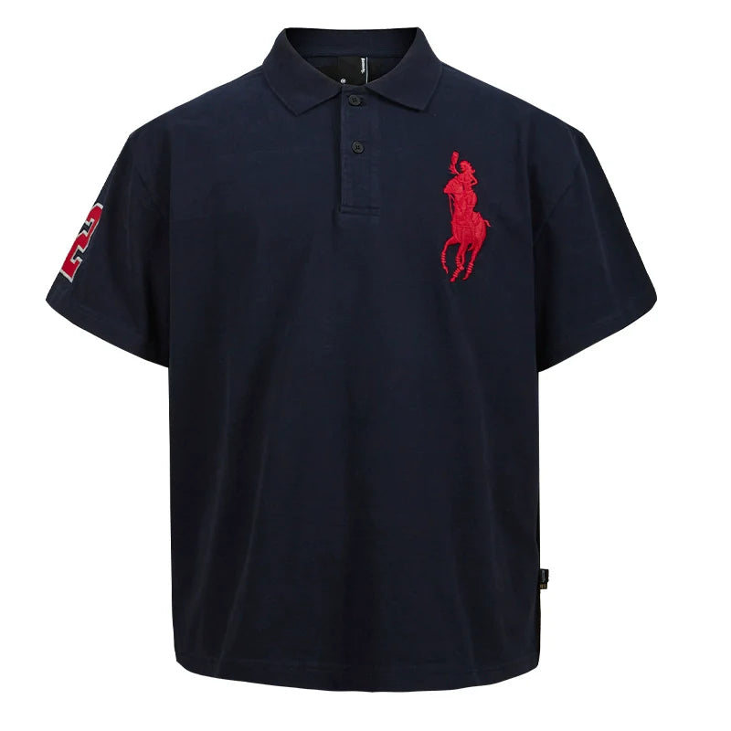 Remedy Cocktail Glass Girl Embroidery Polo Shirt
