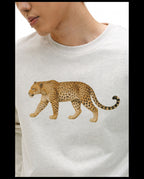 NOVACAM Leopard Digital Print Long Sleeve Tee