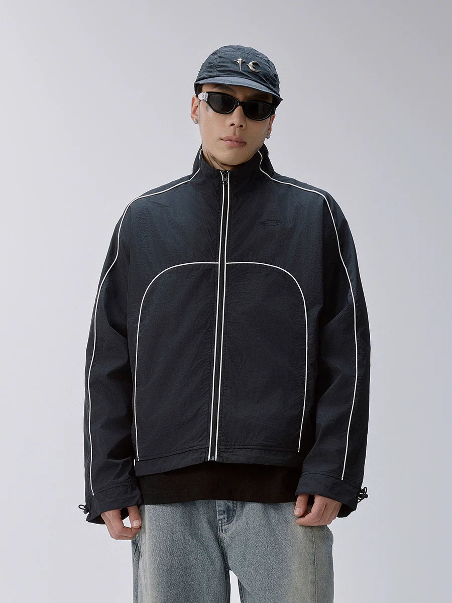 F2CE Color Block Patchwork Track Jacket