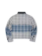 SOD Co. Washed Blue Gradient Plaid Jacket