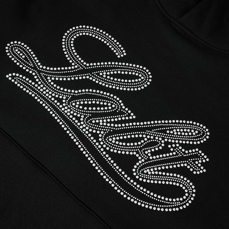 Labt Metal Beadwork Logo Hoodie