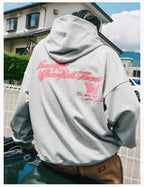 MEDM Neon Embroidered Butterfly Hoodie