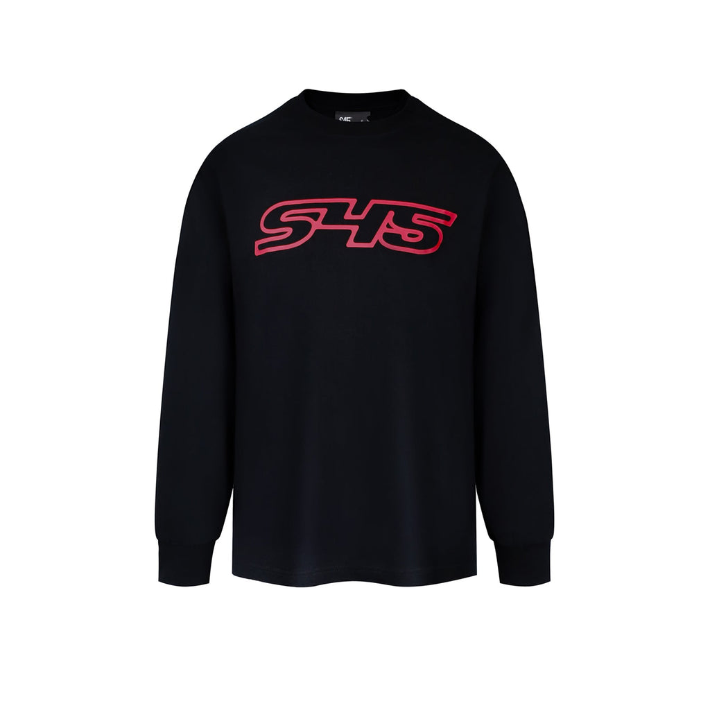 S45 Basic Large Logo Print Long Sleeve Tee