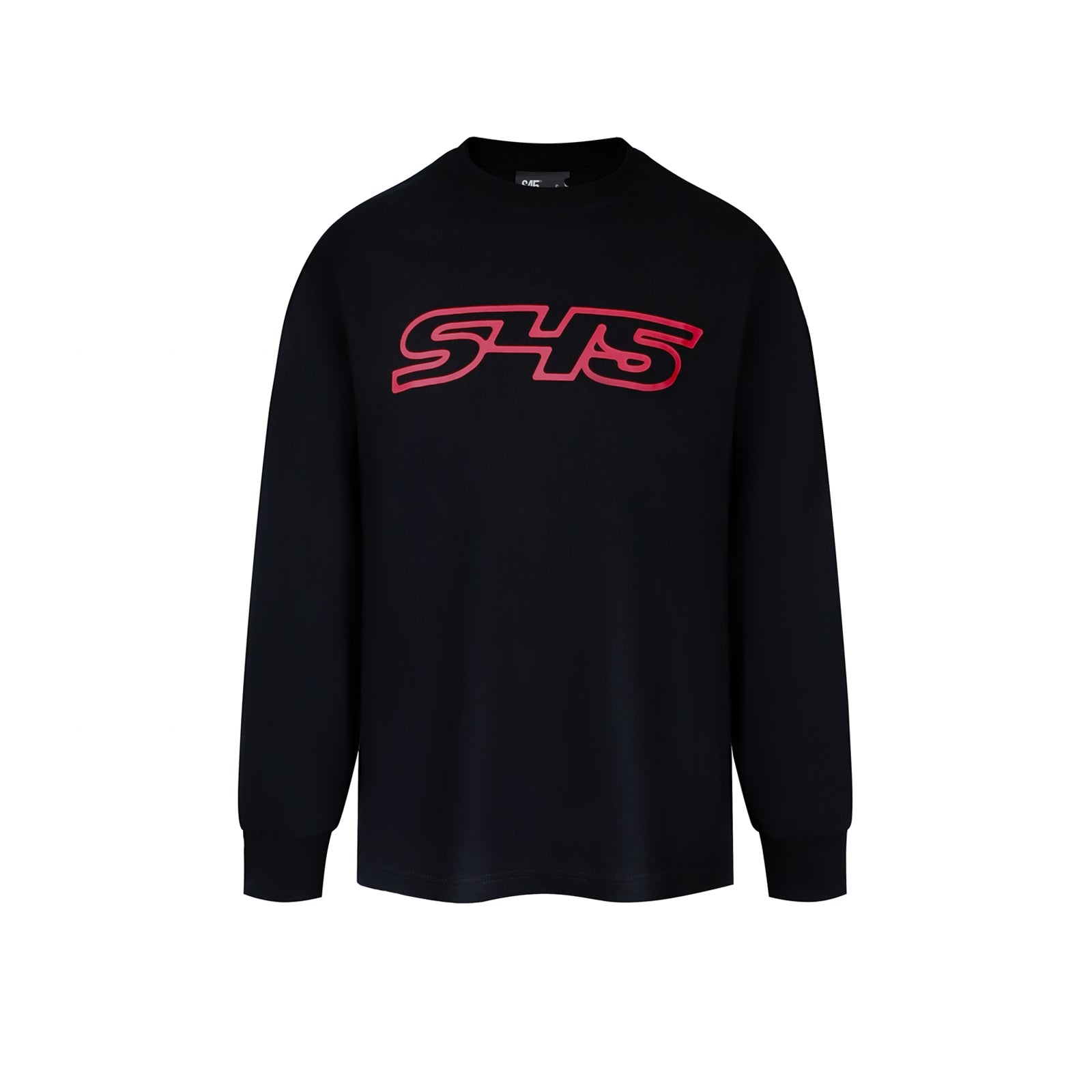 S45 Basic Large Logo Print Long Sleeve Tee