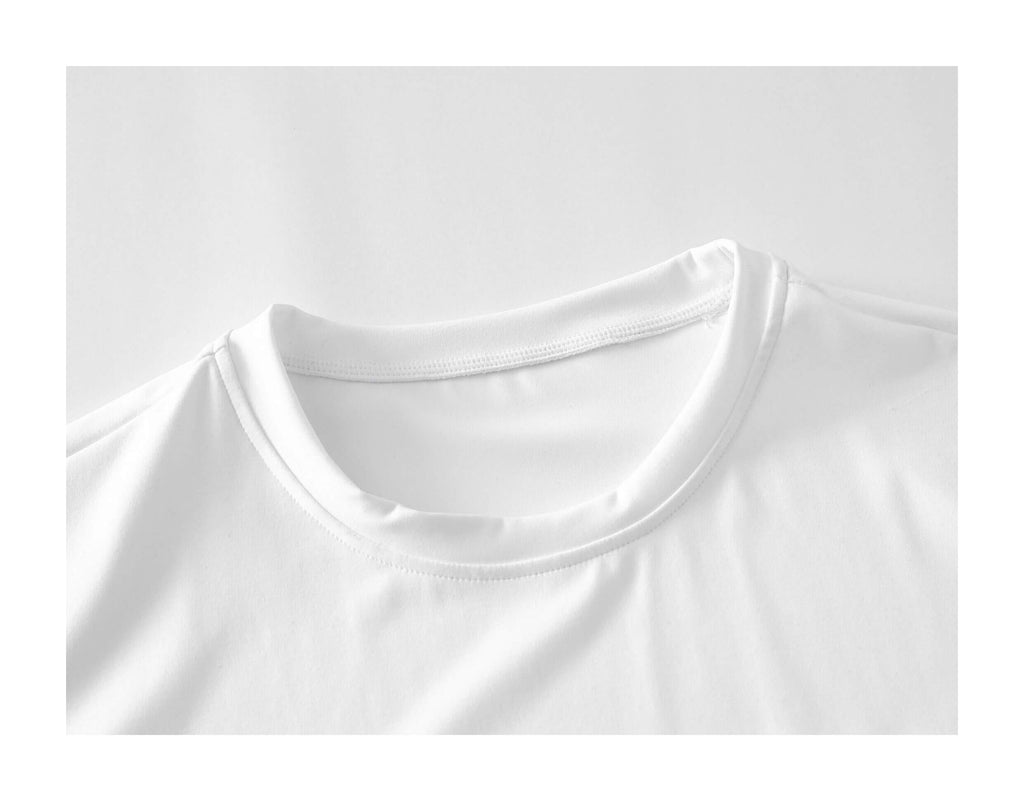 KARMANISTIC Quick Dry Stretch Fit Logo Embroidered Workout Tee