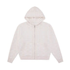 EVILKNIGHT(EK) Jacquard Logo Knit Zip Up Hoodie