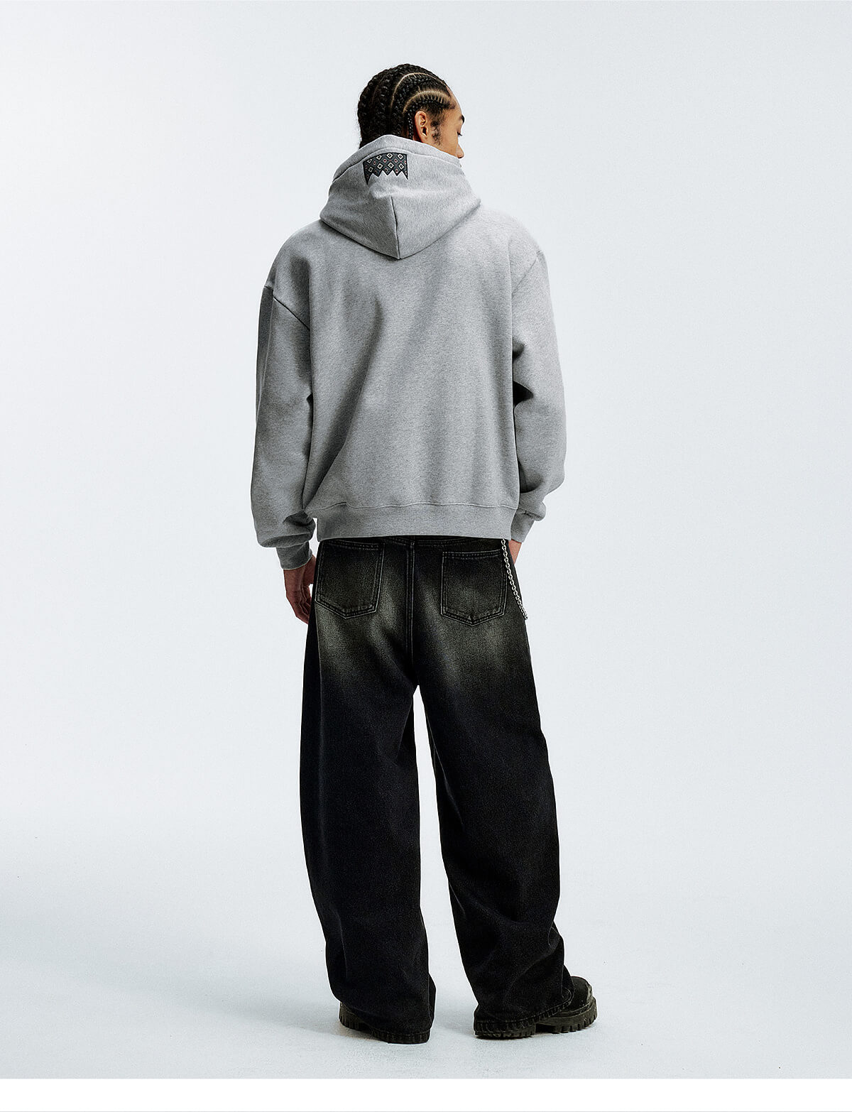 MEDM Ethnic Patchwork Hoodie