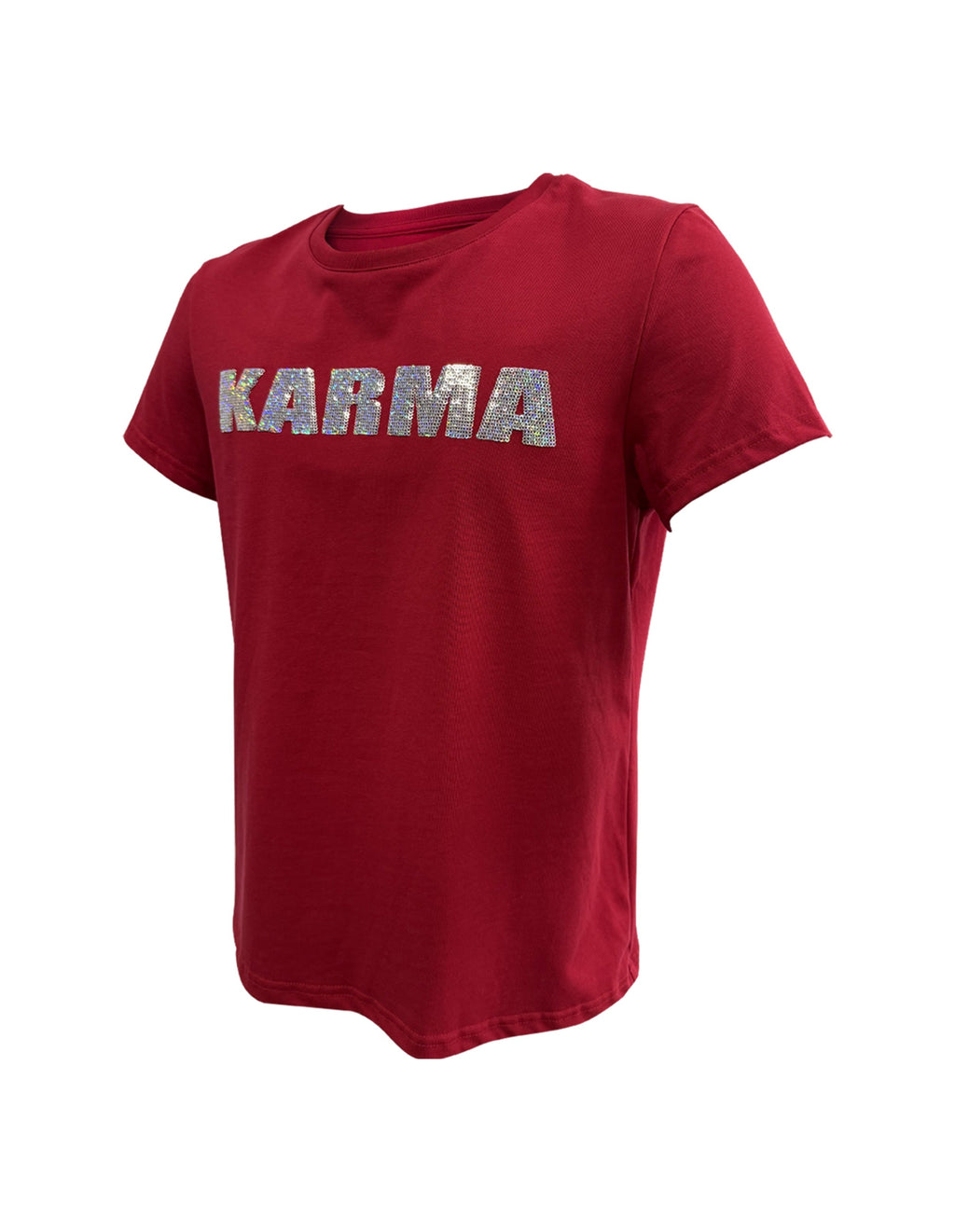 KARMANISTIC Glitter Sequin Logo Tee