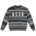 MEDM Logo Patch Rainbow Gradient Knit Sweater